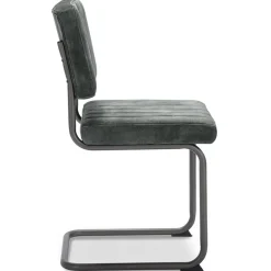 Straluma Eetkamerstoel hunter groen met zwart onderstel><noscript><img width=