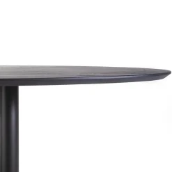 Straluma Eettafel ovaal zwart eiken met metalen poot 300x120 cm><noscript><img width=