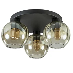 Straluma Elegante plafondlamp 3-lichts amber glas> Plafondlampen|Klassieke Verlichting