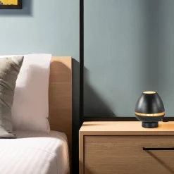 Straluma Elegante tafellamp mat zwart met goud accent><noscript><img width=