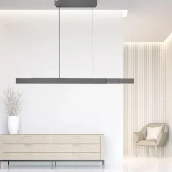 Straluma Elektrisch verstelbare LED hanglamp grijs dimbaar><noscript><img width=