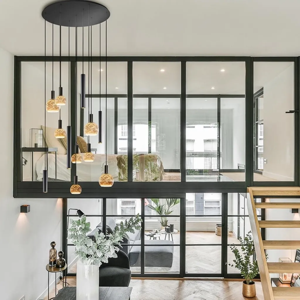 Straluma Grote design hanglamp / videlamp zwart Ø100 cm> Hanglampen|Videverlichting