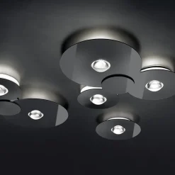 Straluma Grote design LED plafondlamp Bugia Mega glossy zwart><noscript><img width=