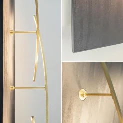 Straluma Grote design wandlamp met gouden kapjes><noscript><img width=