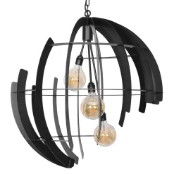 Straluma Grote hanglamp Terra 80 cm zwart> Eettafellampen|Videverlichting