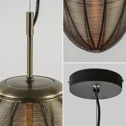 Straluma Grote hanglamp Yaelle antiek brons Light and Living><noscript><img width=