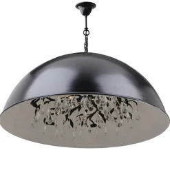 Straluma Grote koepel hanglamp met kristal Ø90 cm> Eettafellampen|Slaapkamerlampen