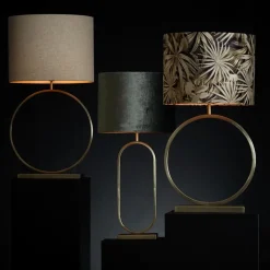 Straluma Grote lampvoet Liva licht goud exclusief kap><noscript><img width=