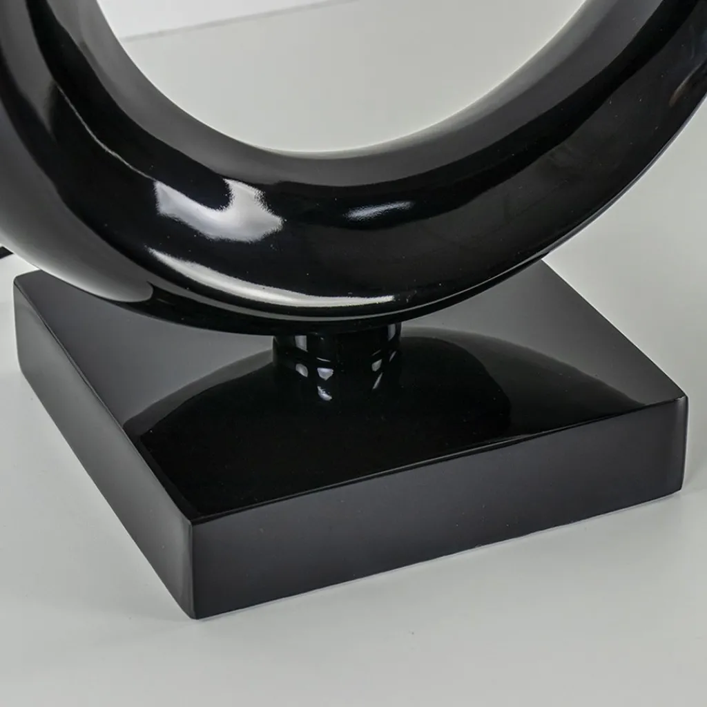 Straluma Grote lampvoet Maan shiny zwart> Tafellampen|Lampenvoeten