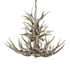 Straluma Grote 12-lichts kroonluchter met geweien> Eettafellampen|Videverlichting