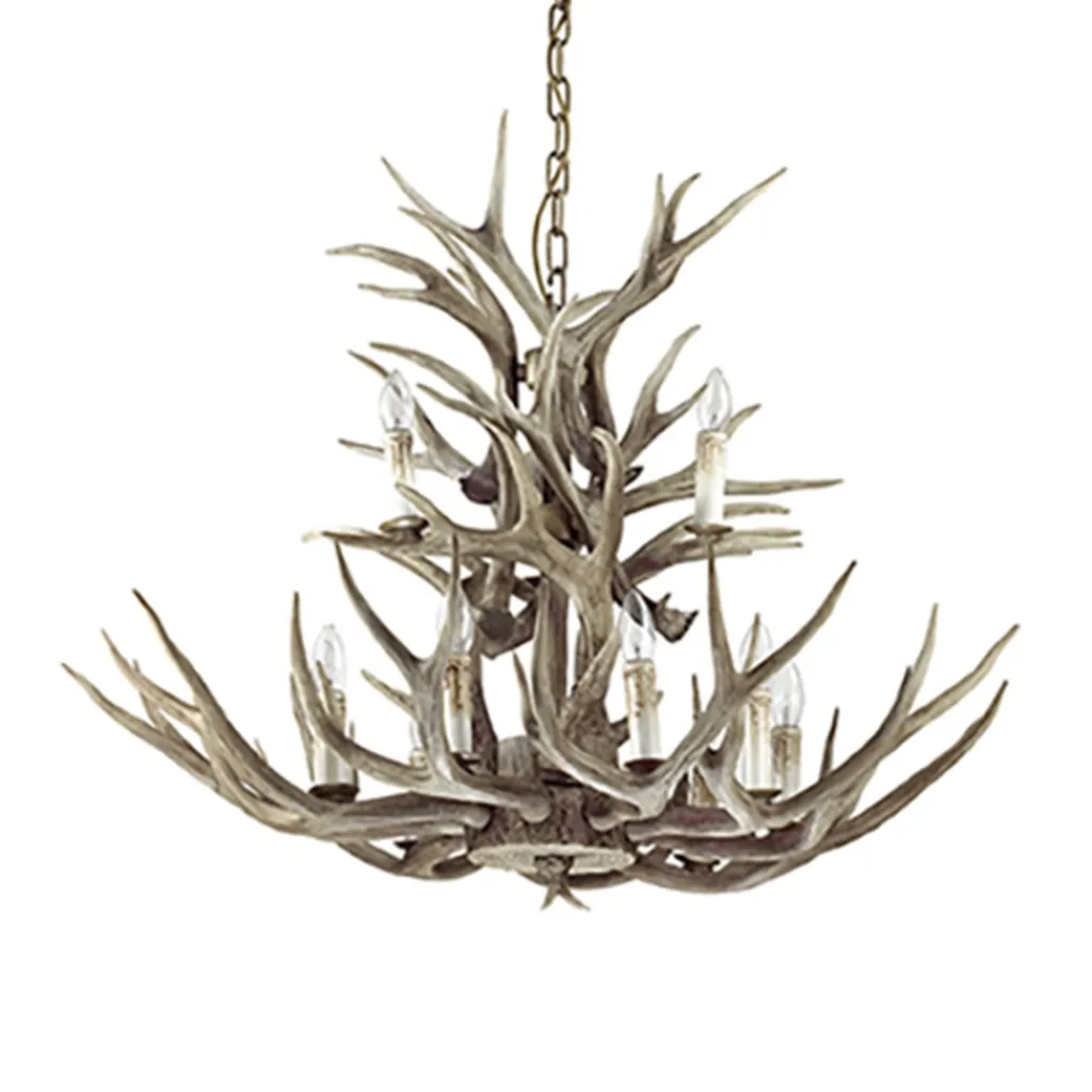 Straluma Grote 12-lichts kroonluchter met geweien> Eettafellampen|Videverlichting