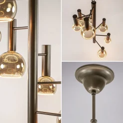 Straluma Grote 7-lichts Vide hanglamp brons><noscript><img width=