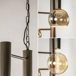 Straluma Grote 7-lichts Vide hanglamp brons><noscript><img width=