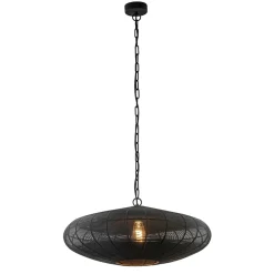 Straluma Grote Light and Living hanglamp Bahoto mat zwart> Hanglampen|Eettafellampen