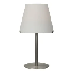 Straluma Grote moderne tafellamp Calabro nikkel glas> Nachtkastlampen|Woonkamerlampen