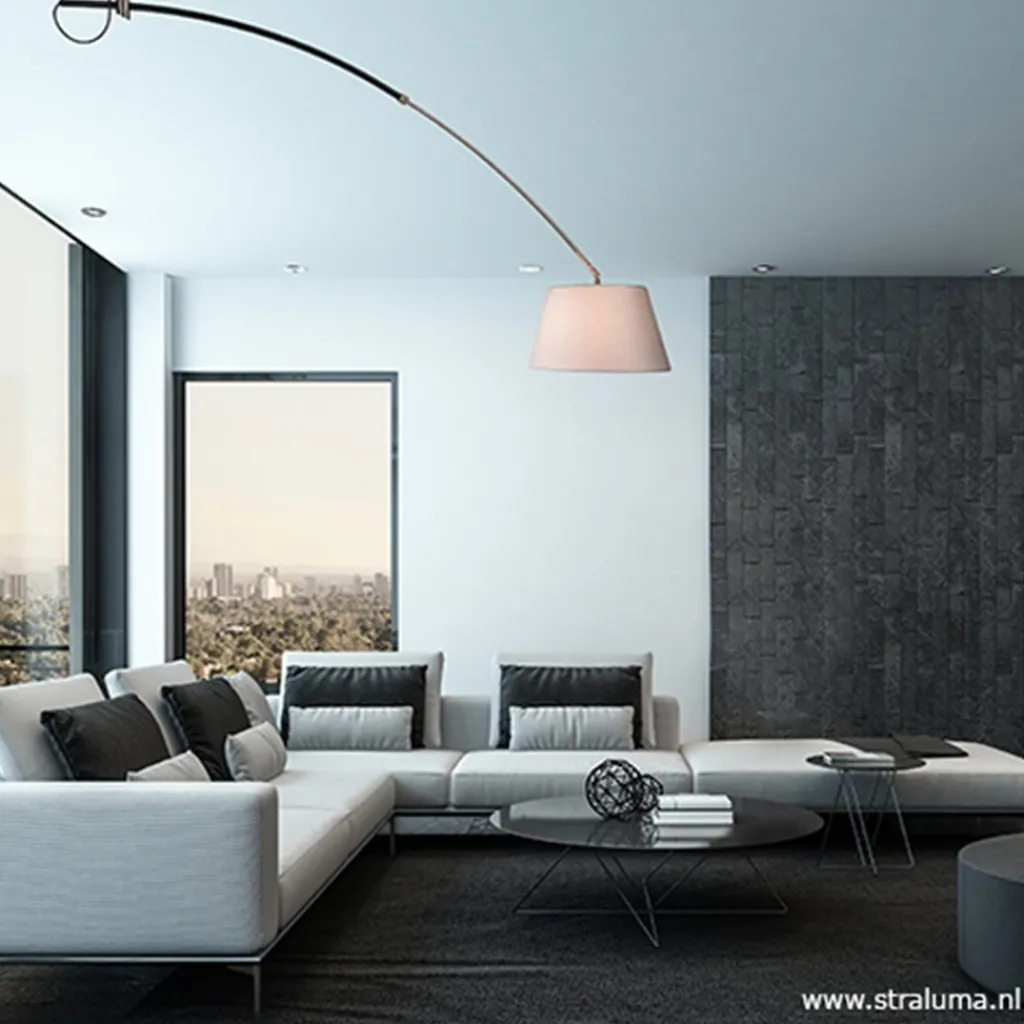 Straluma Grote plafondlamp boog met kap> Woonkamerlampen|Slaapkamerlampen