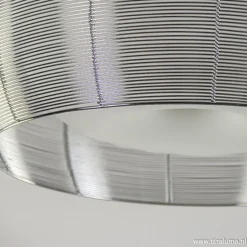 Straluma Grote plafonnière zilver met chroom 50><noscript><img width=