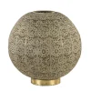 Straluma Grote tafellamp antiek messing met decoratief dessin> Tafellampen|Landelijke Verlichting
