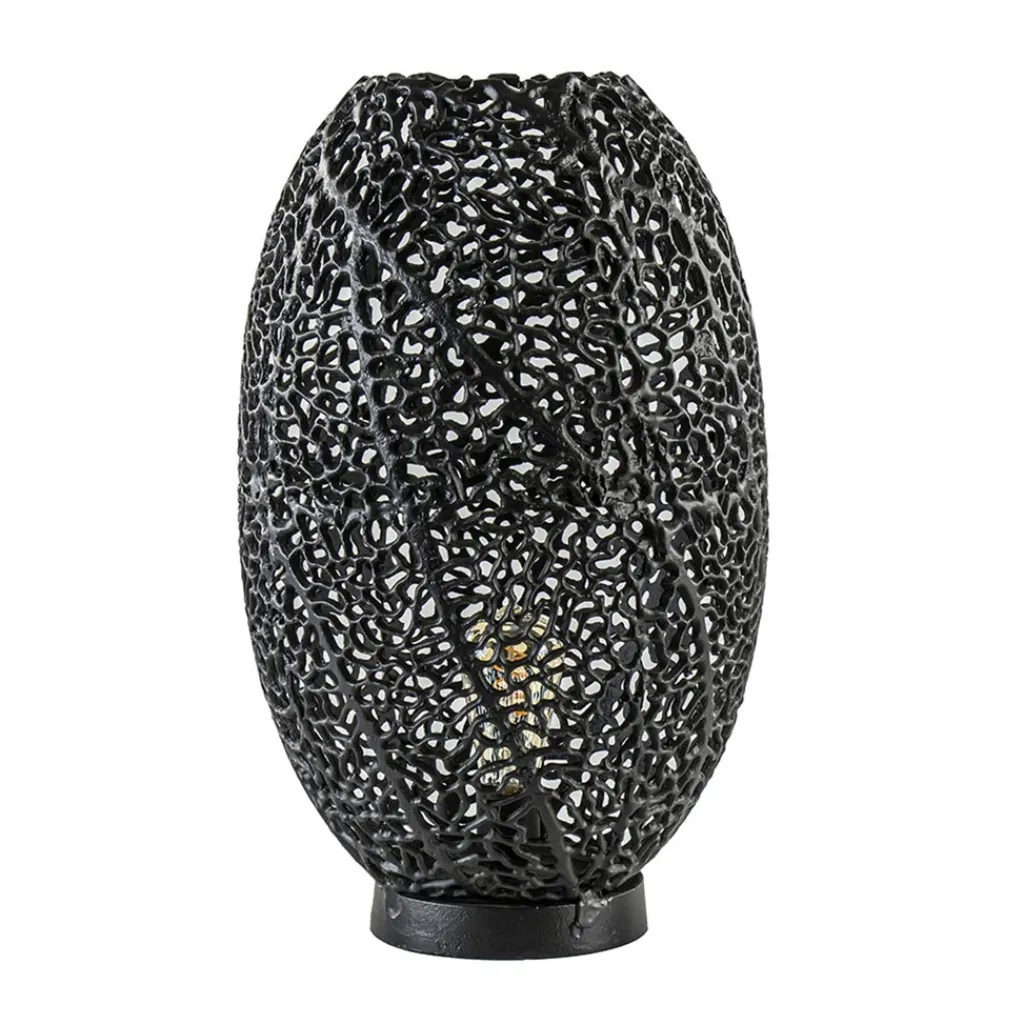 Straluma Grote tafellamp Sinula Light and Living mat zwart> Light and Living|Eetkamerverlichting