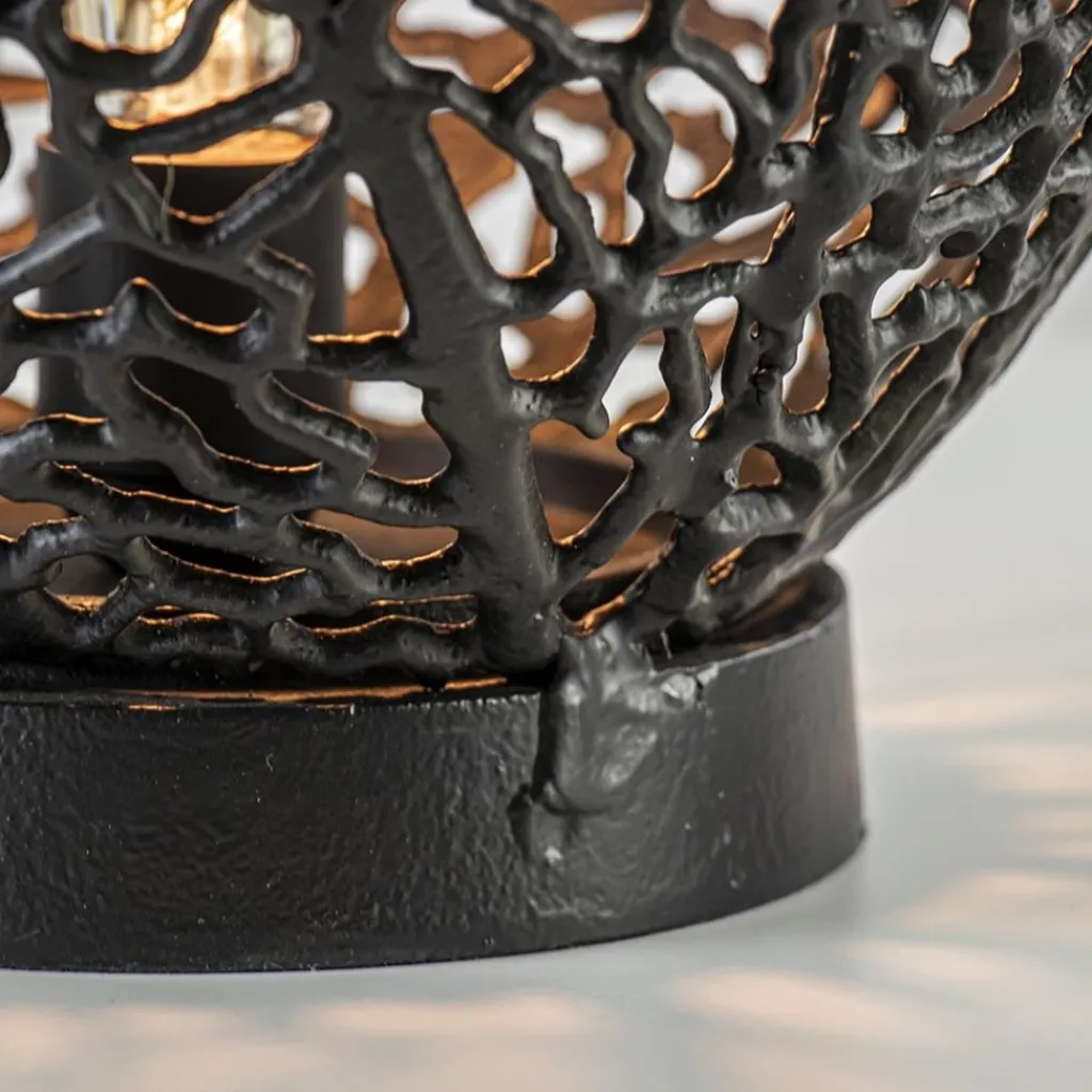 Straluma Grote tafellamp Sinula Light and Living mat zwart> Light and Living|Eetkamerverlichting