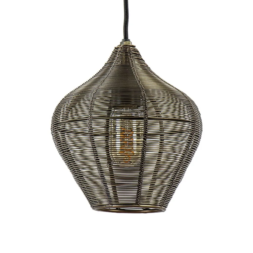 Straluma Hanglamp Alvaro 20cm antiek brons> Light and Living|Halverlichting