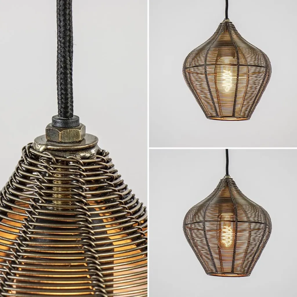 Straluma Hanglamp Alvaro 20cm antiek brons> Light and Living|Halverlichting