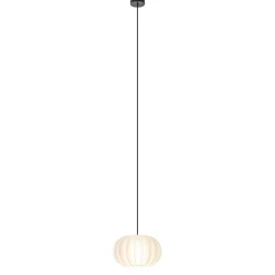 Straluma Hanglamp Arena 1L 30cm zwart/kap wit> Hanglampen|Design Verlichting