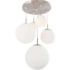 Straluma Hanglamp bol Bollique 5x glas wit> Videverlichting|Halverlichting