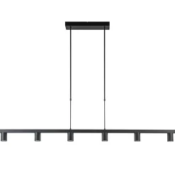 Straluma Hanglamp Bounce 6L 160cm zwart> Eettafellampen|Keukenverlichting