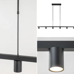 Straluma Hanglamp Bounce 6L 160cm zwart><noscript><img width=