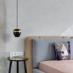 Straluma Hanglamp Claire 1L zwart/matgoud><noscript><img width=