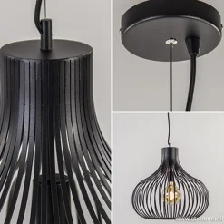 Straluma Hanglamp draad zwart groot 48cm><noscript><img width=