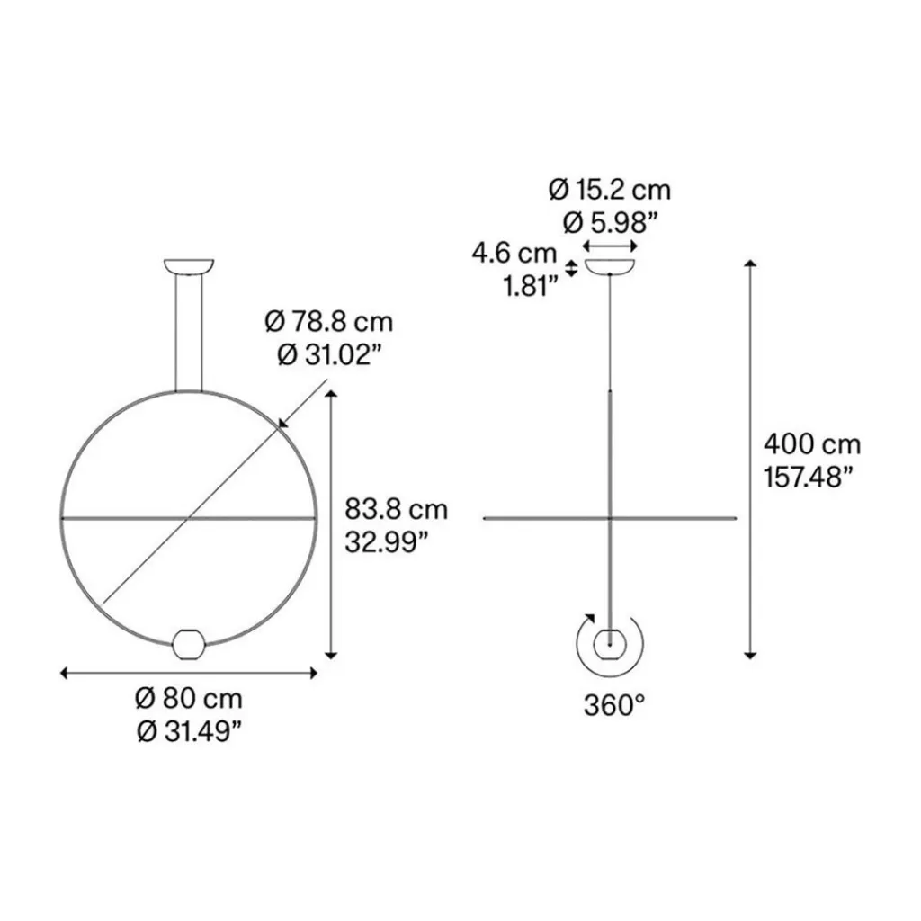 Straluma Hanglamp Elara 80 goud> Hanglampen|Videverlichting