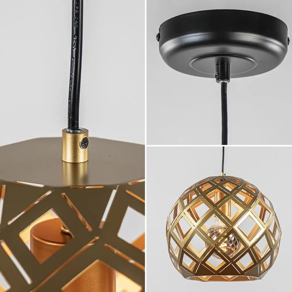 Straluma Hanglamp Emma 30cm matgoud> Keukenverlichting|Eetkamerverlichting