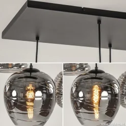 Straluma Hanglamp Fantasy 8L zwart + smoke glas mix><noscript><img width=