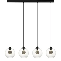 Straluma Hanglamp glazen bol 4-l modern clear> Eettafellampen|Pendel Lampen
