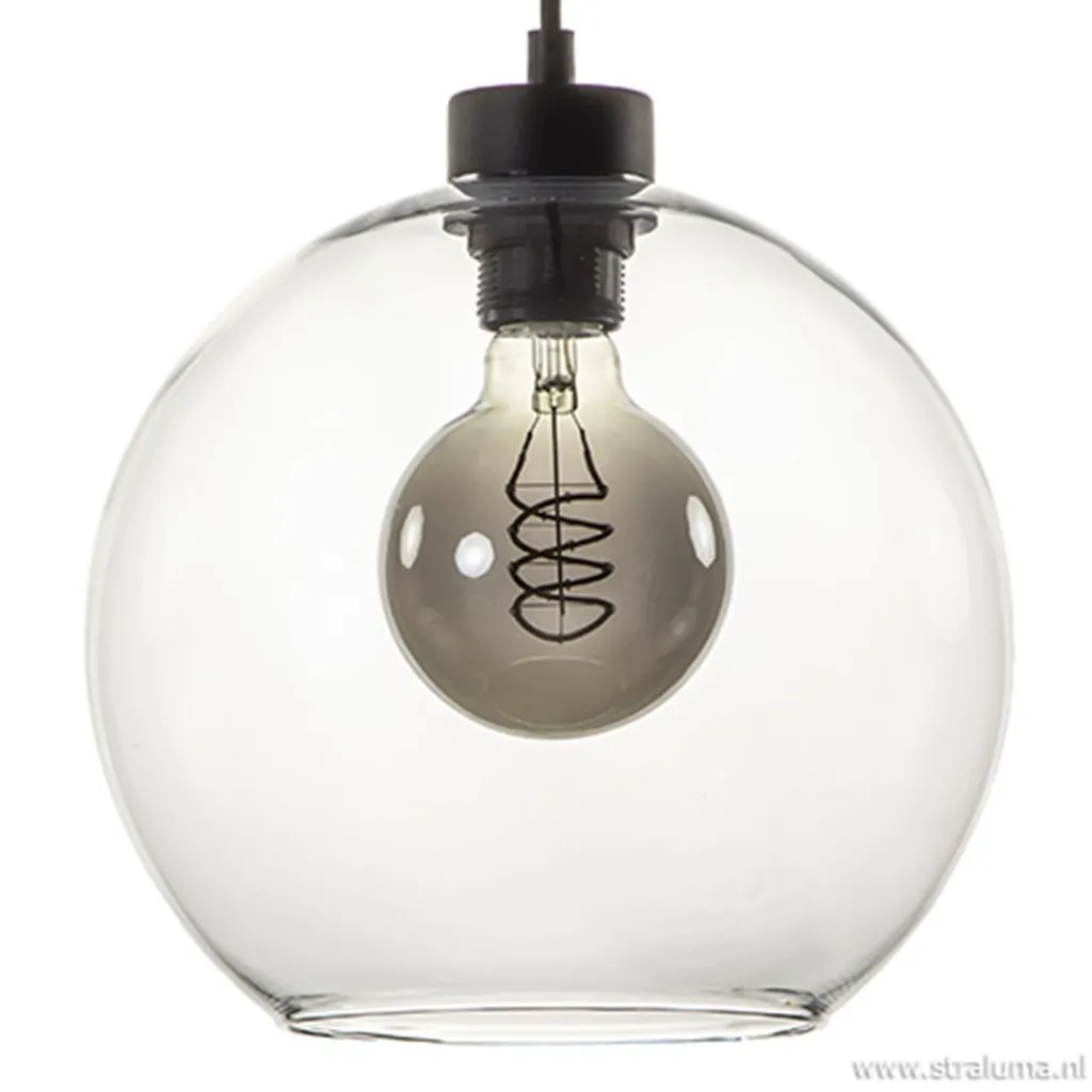 Straluma Hanglamp glazen bol 4-l modern clear> Eettafellampen|Pendel Lampen