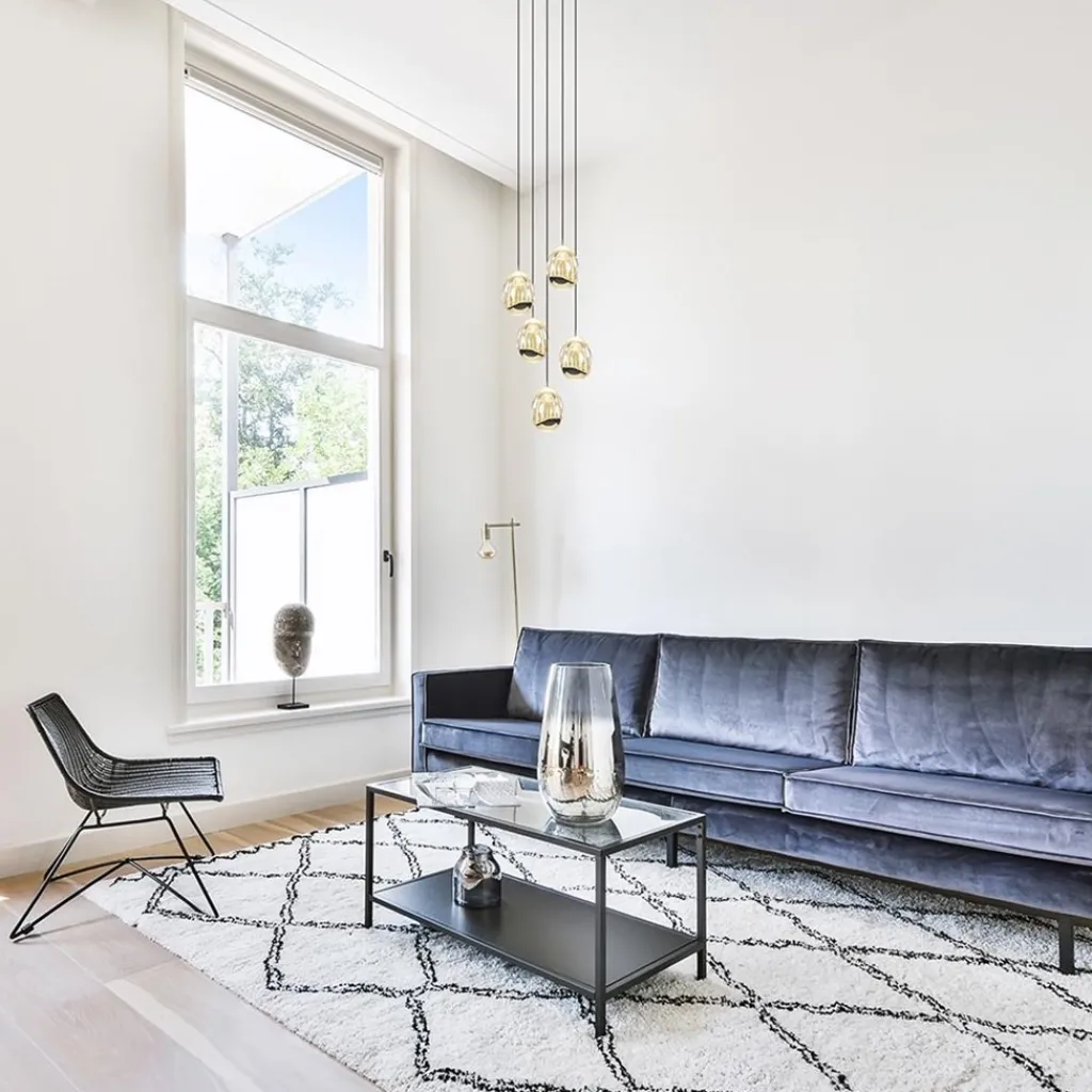 Straluma Hanglamp Golden Egg 5L rond zwart/goud> Hanglampen|Eettafellampen