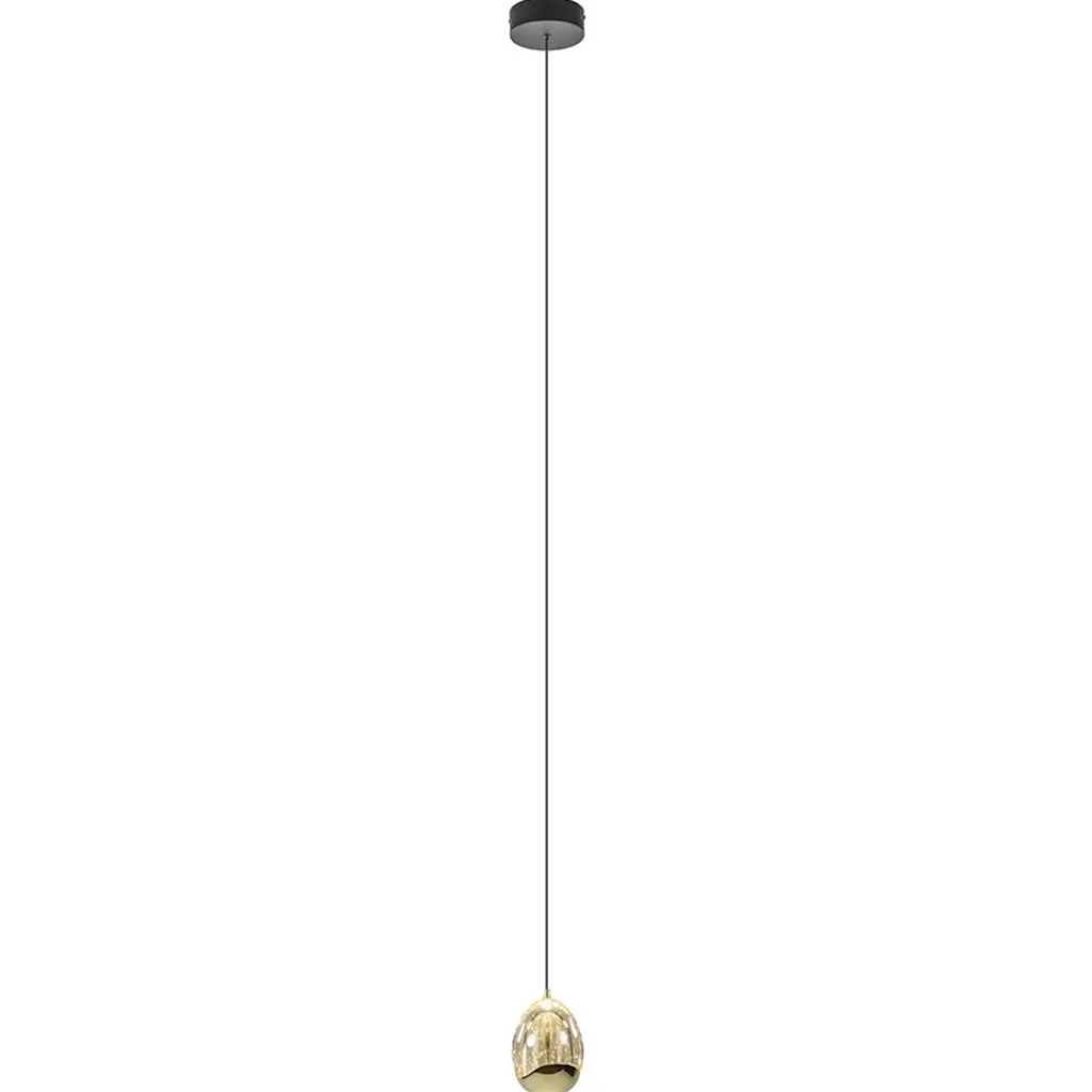 Straluma Hanglamp Golden Egg 1L zwart/goud> Hanglampen|Woonkamerlampen