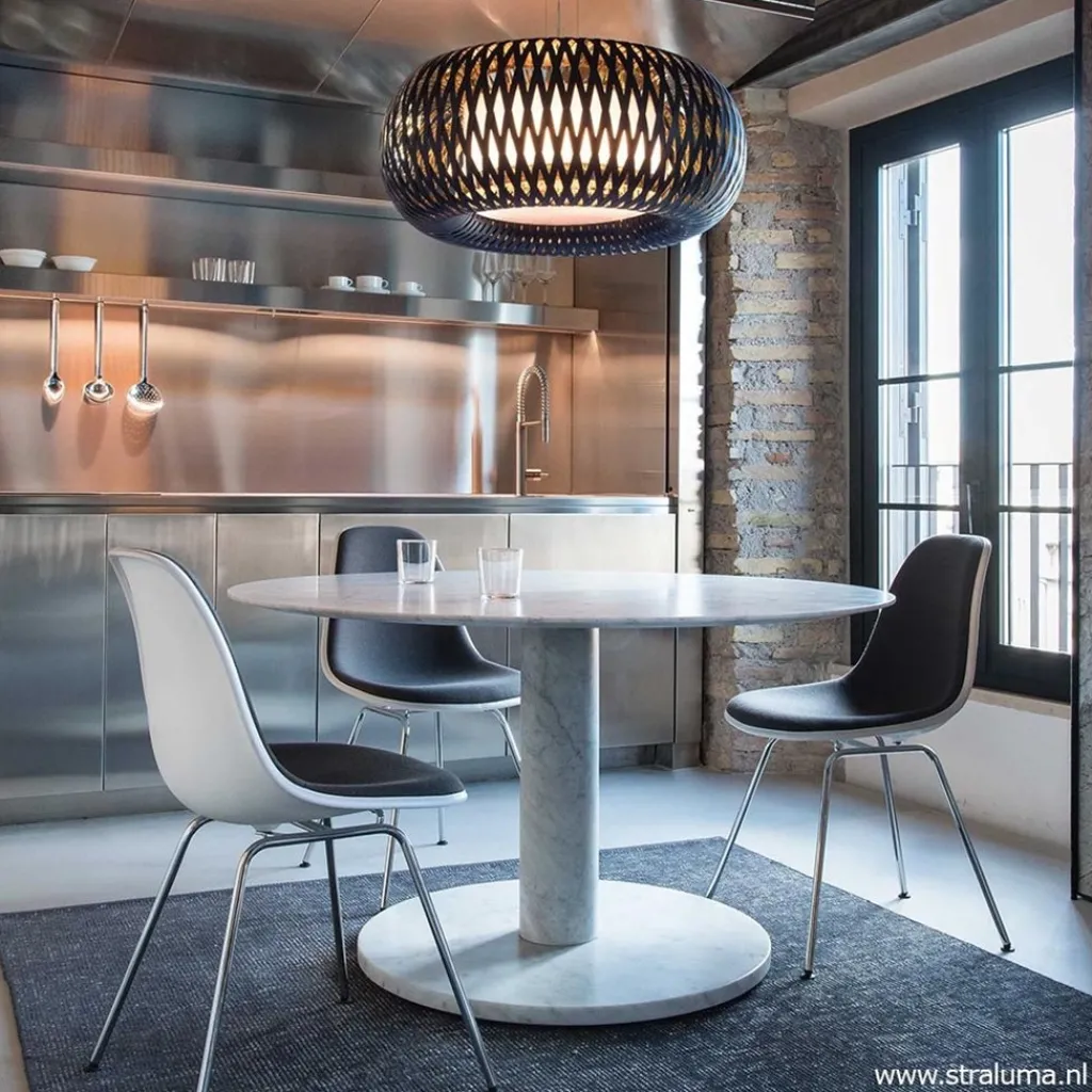 Straluma Hanglamp Kalatos zwart/goud 63cm> Eettafellampen|Slaapkamerlampen