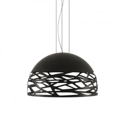 Straluma Hanglamp Kelly Dome zwart 60cm> Eettafellampen|Woonkamerlampen