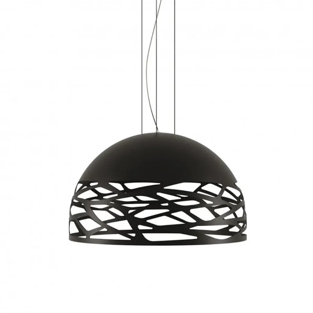 Straluma Hanglamp Kelly Dome zwart 60cm> Eettafellampen|Woonkamerlampen