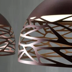 Straluma Hanglamp koepel brons 60cm 3xe27><noscript><img width=