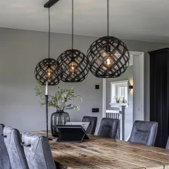 Straluma Hanglamp 3L balk bol zwart industrieel><noscript><img width=