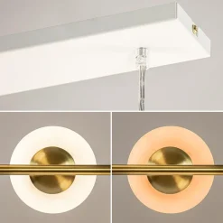 Straluma Hanglamp 6L brass met opaal bolglas><noscript><img width=