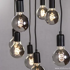 Straluma Hanglamp 8L plaat 110cm zwart ex.e27 lb><noscript><img width=