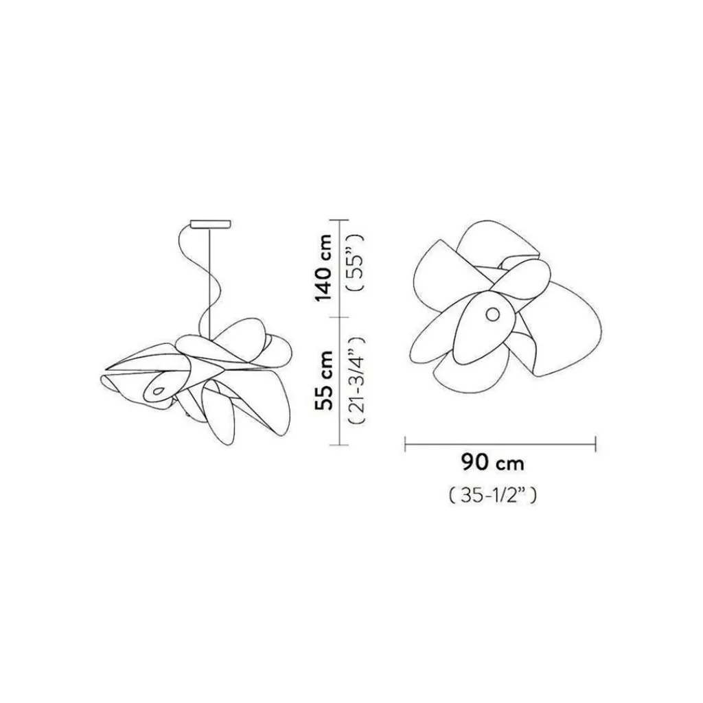 Straluma Hanglamp La Belle Etoile zwart 90cm> Hanglampen|Eetkamerverlichting