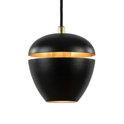 Straluma Hanglamp 3-lichts rond zwart/goud><noscript><img width=