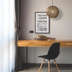 Straluma Hanglamp Oronero bol zwart/goud 40cm><noscript><img width=