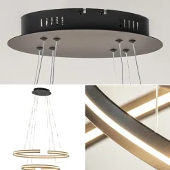 Straluma Hanglamp ovaal dubbel zwart><noscript><img width=